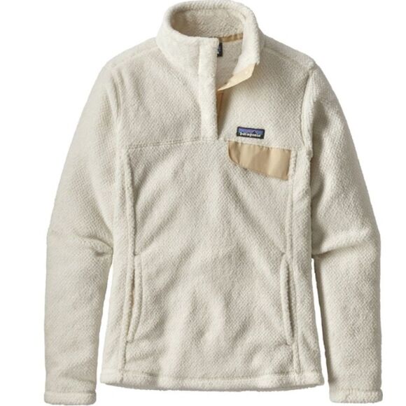 Patagonia Re-Tool Snap-T Raw Linen White X-Dye Fleece Pullover, Size M - Picture 1 of 5